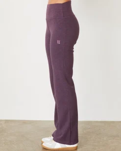 MONROW Original Fleece Flare Pant HEATHEREDGRAPE Store